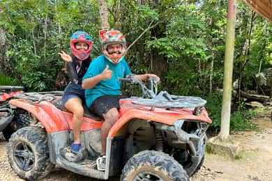 Cancun: ATV through the jungle with Zipline circuit & cenote