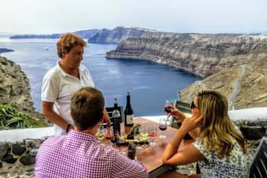 Santorini: Guided Tour to 3 Wineries with Wine Tastings