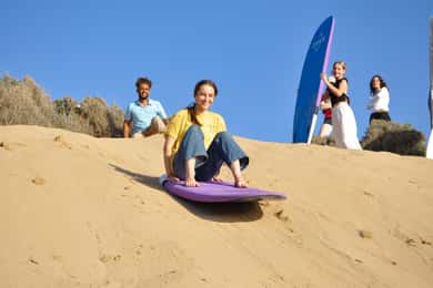 Essaouira Sandboarding & Sunset Picnic in a Berber tent