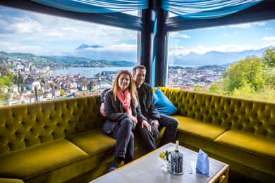 Lucerna: Tour a pie y en barco con degustación de queso y vino