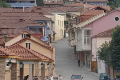 Kakheti. Sighnagi, Bodbe. Kindzmarauli Corporation. Telavi