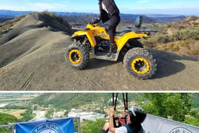 Tirana: Quad Bike and Zipline Adventure Tour