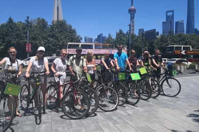 Shanghai : Visite d'une jounée d'une bicyclette classique avec un déjeuner authentique