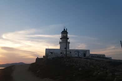 Sunset Armenistis Lighthouse Visit