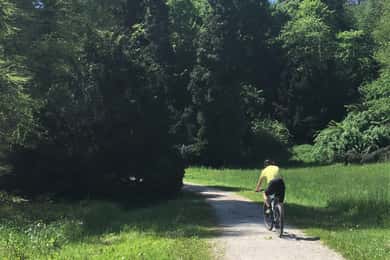 Trakošćan: Bike tour to the cave, castle and volcano