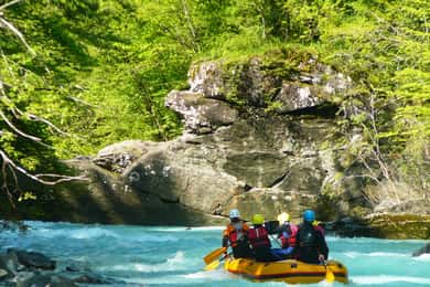 Slowenien: Halbtagestour zum Rafting auf der Soča mit Fotos