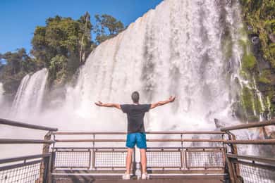 From Puerto Iguazu: Brazilian Side of the Falls with Ticket