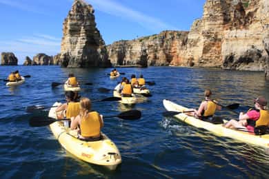 Von Lagos aus: Algarveküste und Höhlen mit dem Kajak