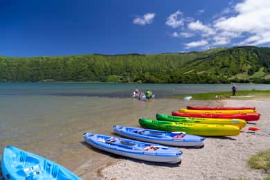 Double-Seat Kayak Rental at Sete Cidades Lake
