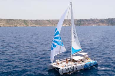 Palma de Mallorca: Luxe Catamaran Zeiltocht met Maaltijd