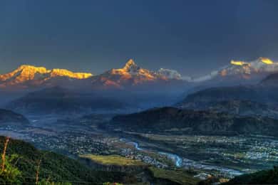 Sarangkot Sunrise over the Himalayas