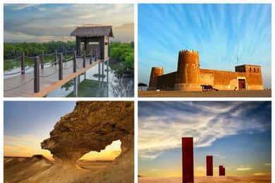 من الدوحة: رحلة ليوم واحد إلى شمال وغرب قطر مع خدمة النقل