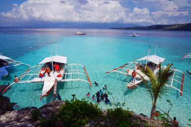 Cebu: Ilha particular de Sumilon e mergulho opcional com tubarão-baleia