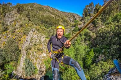 Canyoning in Ribeira da Pena, in Góis, Coimbra