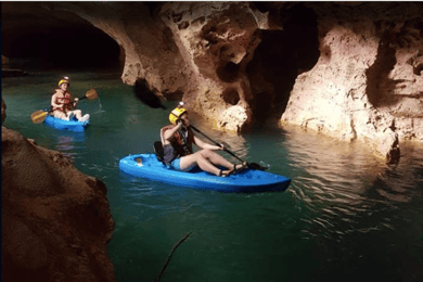 Belize City: Cave Kayaking, Zipline and Crystal Cave Tour