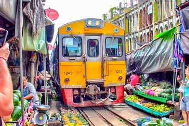 Desde Bangkok: Excursión a los Mercados y Ayutthaya