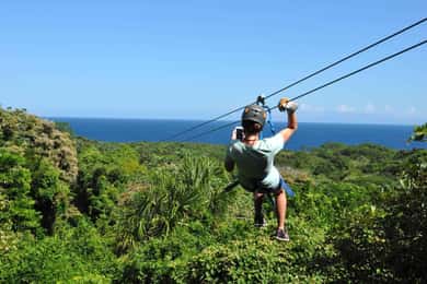 Roatan Super Man Zip Line with Monkey/Sloth and Snorkel
