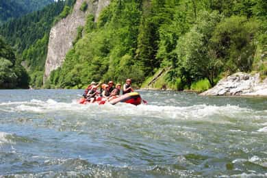 From Krakow: Pontoon Rafting and Thermal Baths Experience