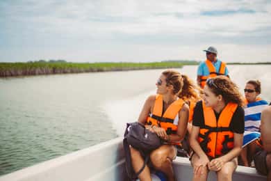 Depuis la Riviera Maya : demi-journée dans la réserve de Sian Ka'an avec déjeuner