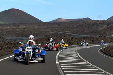 Lanzarote: driewieler trike tour voor drie personen