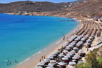 Private boat cruise to South coastline of Mykonos