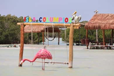 Progreso: Isla Columpios and Pig Beach Club Day Pass