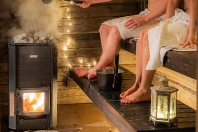 Rovaniemi: Privat tur med bastu och isbad med snacks