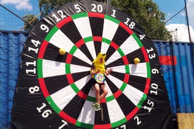Prague : Giant Foot Darts and Giant Beer Pong Game