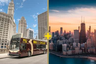 Чикаго: 360 CHICAGO & Hop-on Hop-off Bus Tour (экономия 20%)