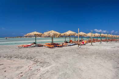 Chania: Elafonisi and Milia Mountain with Loungers and Lunch
