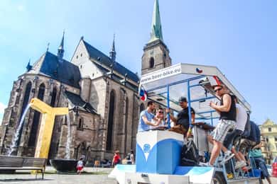 Pilsen: 1,5 uur bierfietsen met onbeperkt bier