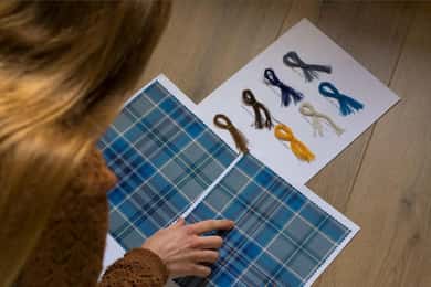 Edinburgh: Tartanontwerpworkshop met een ambachtelijke kiltmaker