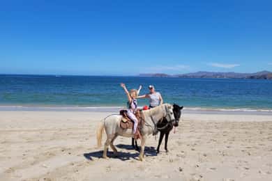 Ridning på Playa Conchal och Brasilito