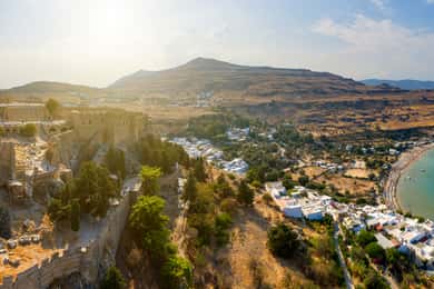 From Rhodes: Lindos Village and Acropolis Guided Tour