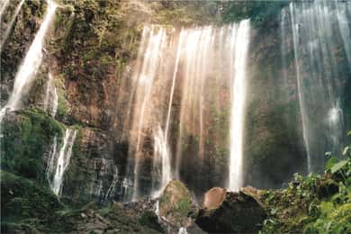 From Malang or Surabaya: Private Tumpak Sewu Waterfall Tour