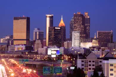Atlanta : Visite nocturne City Lights avec photos et arrêt dîner