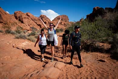 Wandeltocht met gids door Valley of Fire & avontuur in de Mojavewoestijn