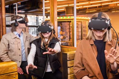 Ingresso para a experiência de viagem no tempo em realidade virtual