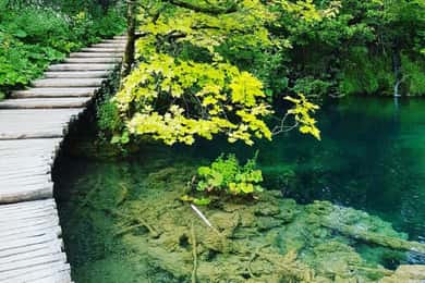 Plitvice Lakes National Park: Walking, Boat, and Train Tour