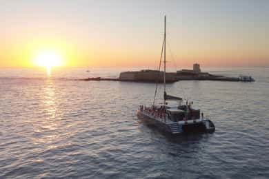 Sancti Petri: Crucero en catamarán al atardecer