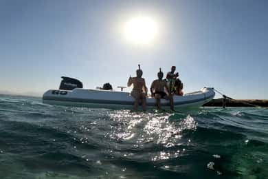 Hurghada: Safari ATV Quad e motoscafo per l'isola di Orange bay