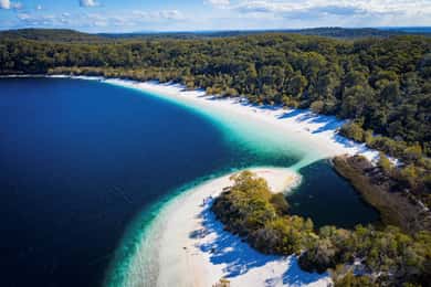 Au départ de Rainbow Beach : K'gari Fraser Island visite d'une jounée en autocar