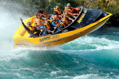 Taupo: przygoda z łodzią motorową po rzece Waikato