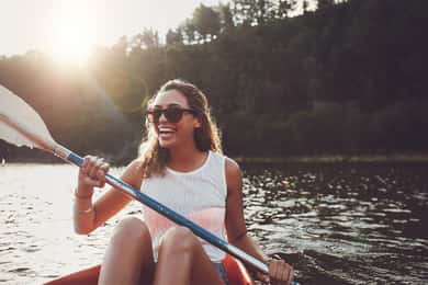Lapland: Canoeing Trip with Reindeer and Husky Farm Tour