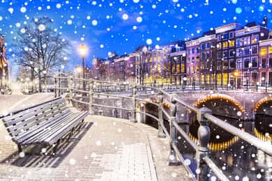 Rundvandring i Amsterdam vintertid