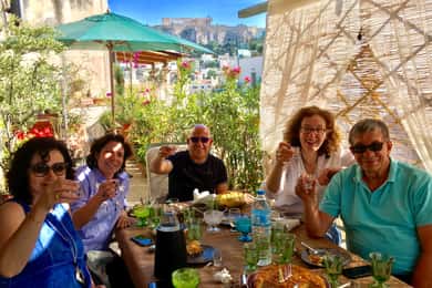 Athens: 7-Course Dinner and Wine Pairing with Acropolis View
