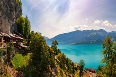 From Interlaken: Beatus Caves, Blue Lake and Lake Thun Tour