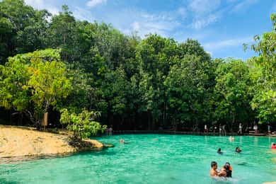 Ao Nang: Hot Spring, Emerald Pool & Tiger Cave Temple Tour