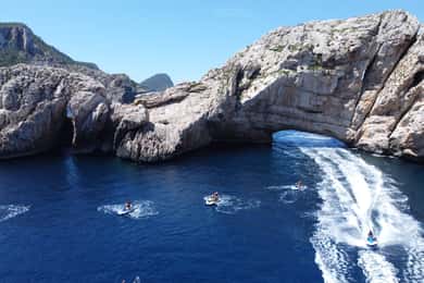Jet Ski zu den Margarita Inseln von San Antonio aus