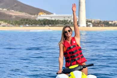 Morro Jable: Jetskisafari met gids (zonder vergunning)